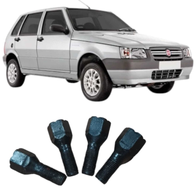 Jogo 4 Parafusos Roda Fiat Uno Mille 1.0 2004 Original