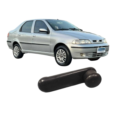 Manivela Vidro Traseira Esquerda Fiat Siena 2006 Original