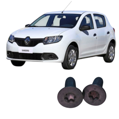 Par Parafuso Batente Porta Renault Sandero 2017 Original