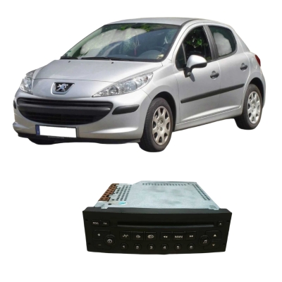 Radio Som Mp3 Peugeot 207 2009 1.4 Original 