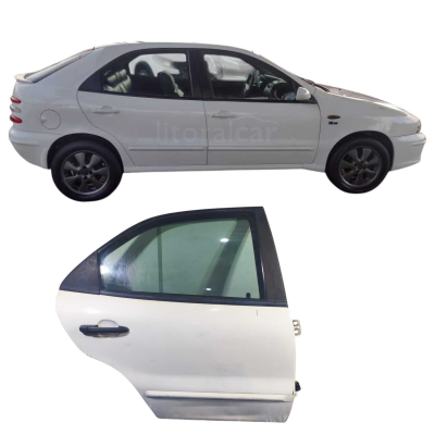 Porta Traseira Direita Branca Brava 2001 4 Portas 028Eh2W90