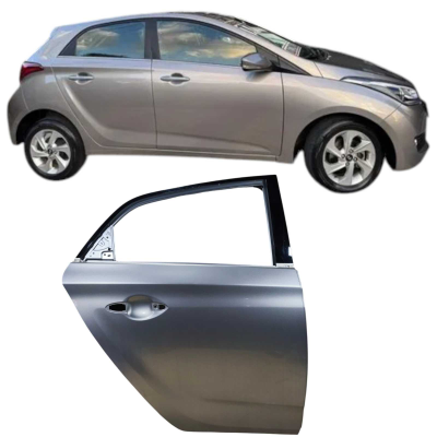 Porta Traseira Direita Prata Hyundai Hb20 2013 4 Portas
