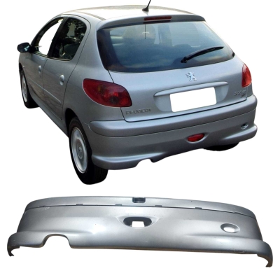 Para-Choque Traseiro Cinza Peugeot 206 1.4 2008 9648297077 