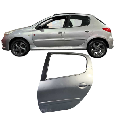 Porta Traseira Esquerda Cinza Peugeot 207 1.4 2009 Original