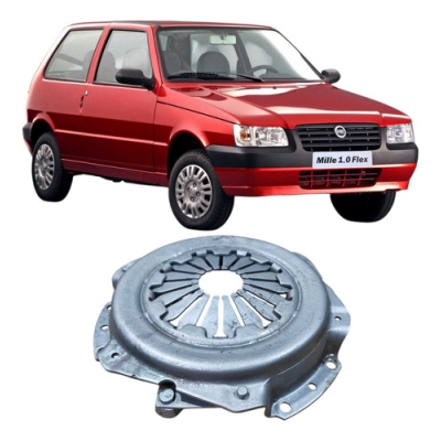 Prato Diafragma Embreagen Fiat Uno Mille 2006 1.0 Prateado