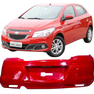 Parachoque Traseiro Vermelho Chevrolet Onix 2014 Original
