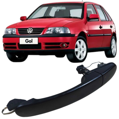 Maçaneta Externa Traseira Direita Preta Volkswagen Gol 2005