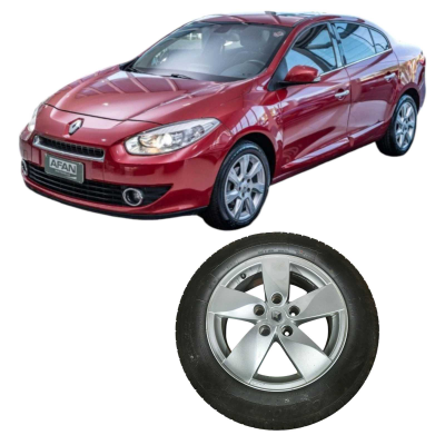 Pneu Roda Aro 16 5Furos Renault Fluence 2014 2.0 Original