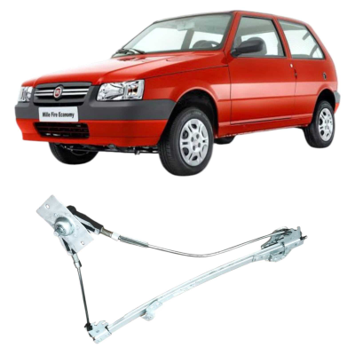 Maquina Vidro Esquerda Fiat Uno Mille 2010 1.0 2P Original