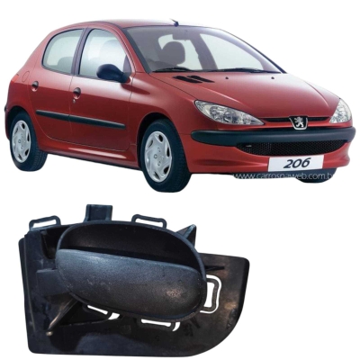 Maçaneta Porta Dianteira Esquerd Peugeot 206 2008 9623698477