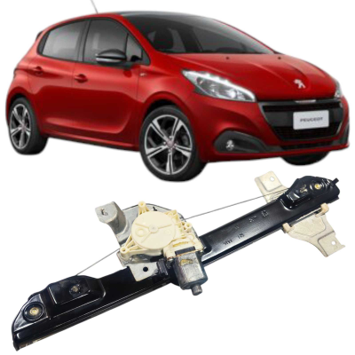Máquina Vidro Dianteira Direita Peugeot 208 2017 9803004280