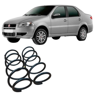 Par Mola Suspensão Dianteira Fiat Siena 1.0 2013 Original