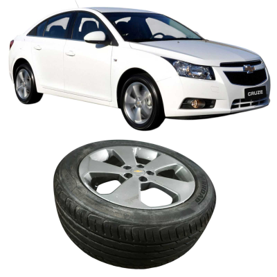 Roda Liga Aro 17 5 Furos Chevrolet Cruze 2013 1.8 Original