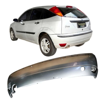Parachoque Traseiro Prata Ford Focus Hatch 2008 98Aba17A750