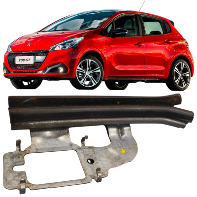 Canaleta Vidro Traseiro Esquerdo Peugeot 208 Allure 2017