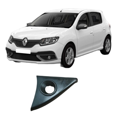 Acabamento Int Retrovisor Esq Sandero 2017 802932404R Orig