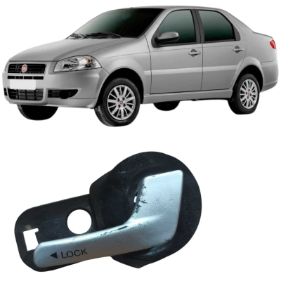 Maçaneta Interna Traseira Direita Fiat Siena 2013 100167698