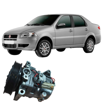 Compressor Ar Condicionado Fiat Siena 2013 1.0 4P Original 