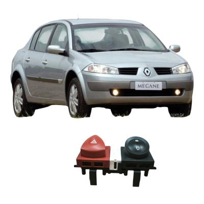 Comando Pisca Alerta Renault Megane 2009 1.6 Original 
