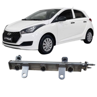 Flauta Bico Injetor Hyundai Hb20 2017 3535004090 Original