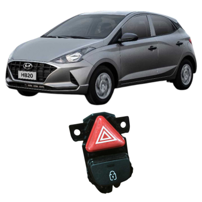 Botão Pisca Alerta Hyundai Hb20 2020 Original 93790R1000