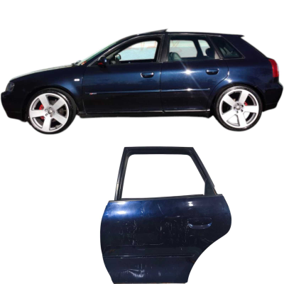 Porta Traseira Esquerda Azul Audi A3 1.8 2002-2005 67311310