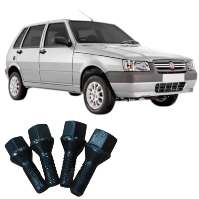 Jogo 4 Parafusos Roda Fiat Uno Mille 1.0 2004 Original