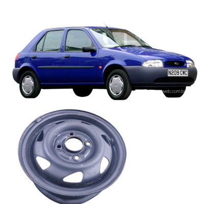 Roda Avulsa Aro 13 4 Furos Ford Fiesta 1997 078005 Original