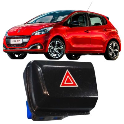 Botão Interruptor Pisca Alerta Peugeot 208 Allure 2017