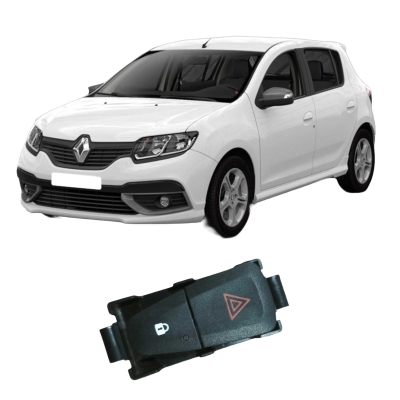 Comando Botão Alerta Renault Sandero 2017 1.0 E3160101