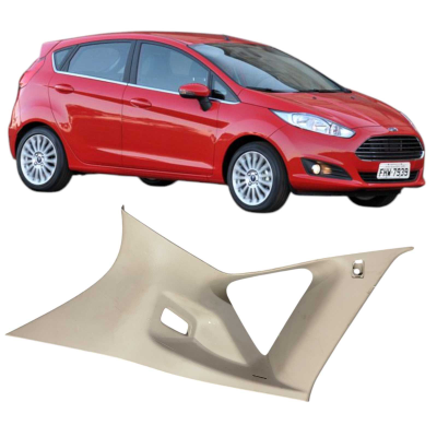 Moldura Vigia Traseiro Esquerdo Ford New Fiesta 2014 2015