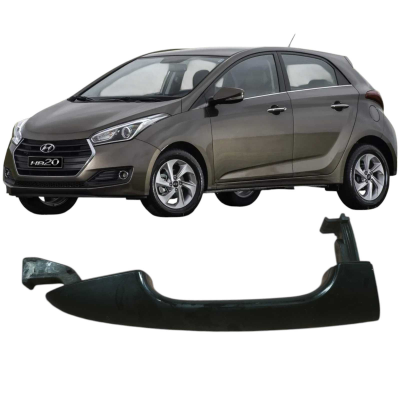Maçaneta Traseira Esquerda Hyundai Hb20 2016 1.0 3C Original