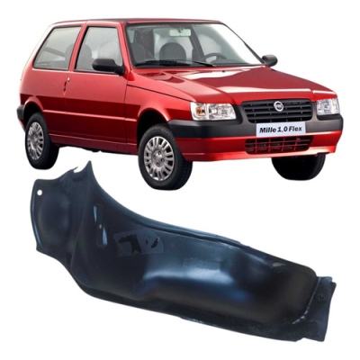 Proteçao Corta Fogo Direito Fiat Uno Mille 2006 Preto