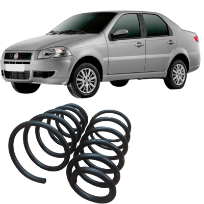 Par Mola Suspensão Dianteira Fiat Siena 1.0 2013 Original