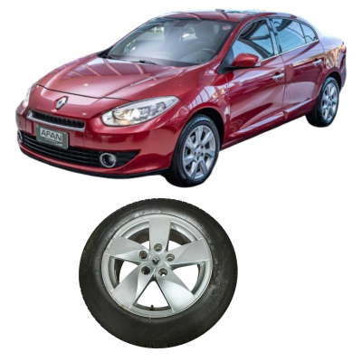Pneu Roda Aro 16 5Furos Renault Fluence 2014 2.0 Original