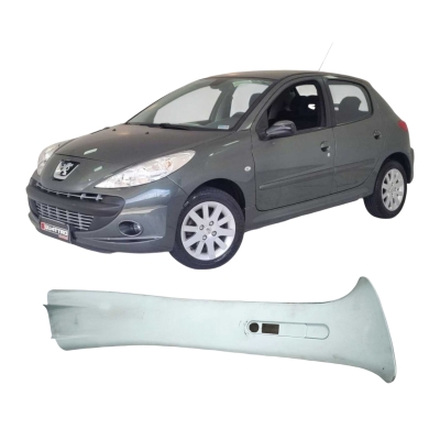 Moldura Coluna Cinto Esquerda Peugeot 207 2009 9643647077
