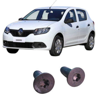 Par Parafuso Batente Porta Renault Sandero 2017 Original