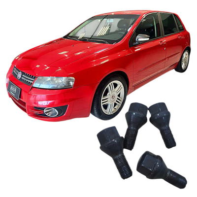 Jogo 4 Parafusos De Roda Fiat Stilo 1.8 2009 Original