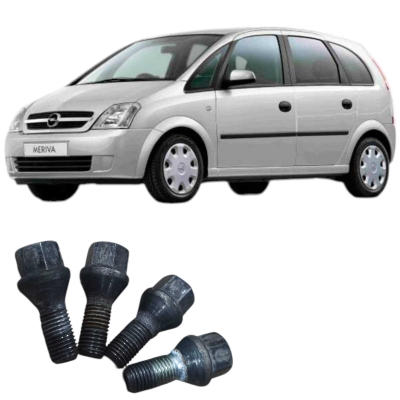 Jogo Parafuso 17 Roda Chevrolet Meriva 2012 1.4