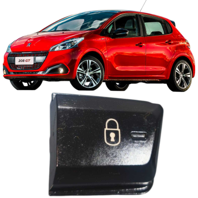 Botão Interruptor Trava Das Portas Peugeot 208 Allure 2017