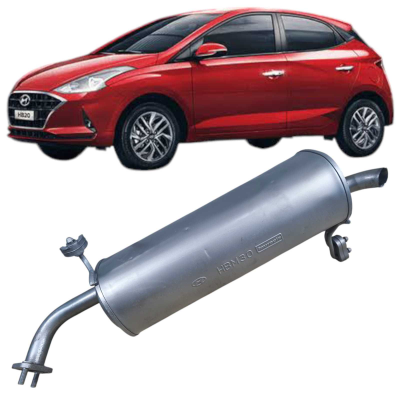 Escapamento Silencioso Traseiro Hyundai Hb20 1.0 3C 2021