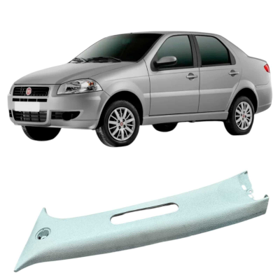 Acabamento Coluna Central Esquerda Fiat Siena 2013 Original