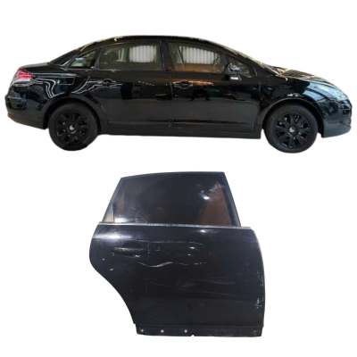 Porta Traseira Direita Preta Citroen C4 Pallas 4P 2007