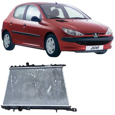 Radiador Agua Peugeot 206 207 Sensat 1.4 2008