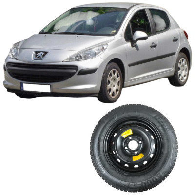 Step Roda Aro Ferro 14 4Furos Peugeot 207 2009 1.4 Original