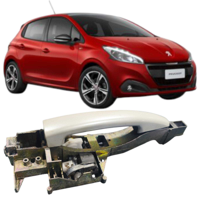 Maçaneta Externa Dianteira Esquerda Peugeot 208 Allure 2017