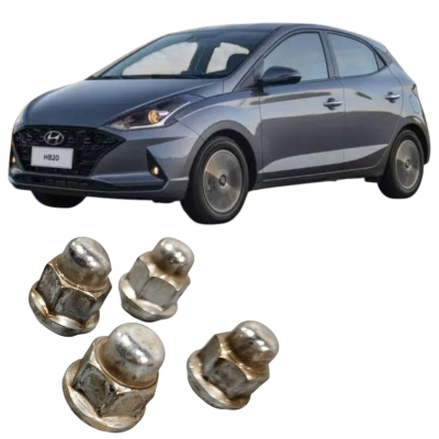 Jogo Parafuso Roda Hyundai Hb20 1.0 3C 2021 Original
