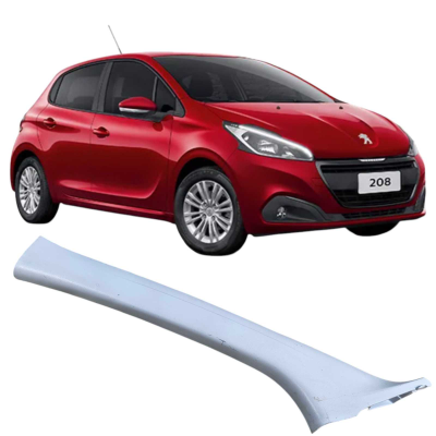 Moldura Coluna Parabrisa Esquerdo Peugeot 208 2019 98157512