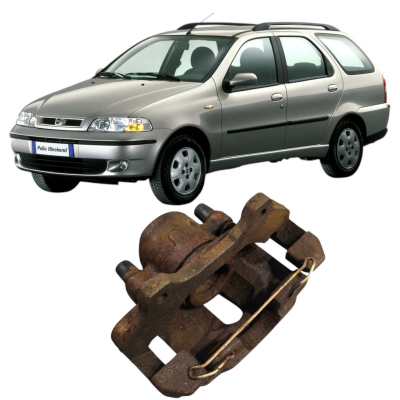 Pinça Cavalete Dianteira Direita Fiat Palio Weekend 96 À 03
