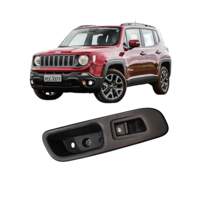Moldura Botão Vidro Elétrico Traseiro L/D Renegade 2015-2019